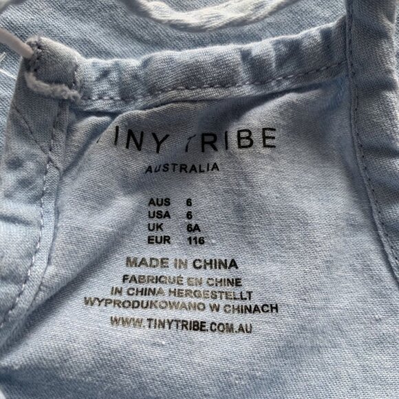 Tiny Tribe Heart Chambray Tank Dress *read* - Picture 6 of 7